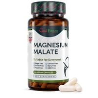Naturalny Jabłczan Magnezu 500mg 100 wegańskich kapsułek Biodostępny