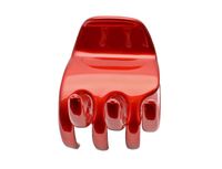 Klamra francuska do włosów czerwona 4,5x5,5 cm