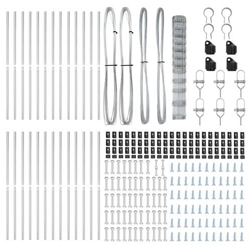 Ogrodzenie pastwiskowe Srebrny 50 x 1.4 m Stal galwanizowana na Arena.pl