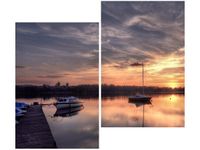 80X70CM WIDOK DREWNIANEGO POMOSTU DUO OBRAZ