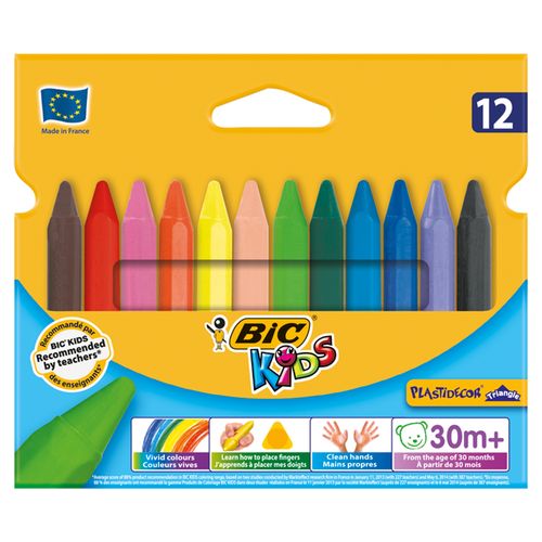 Kredki Bic Kids 12Kol/90Mm Plastidecor 0789 na Arena.pl