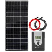 ZESTAW SOLARNY MONOKRYSTALICZNY KAMPER 160W + REGULATOR MPPT