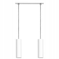 2X METALOWA LAMPA WISZĄCA LOFT NOWOCZESNY ŻYRANDOL NAD STÓŁ 2xGU10 LED ROLL