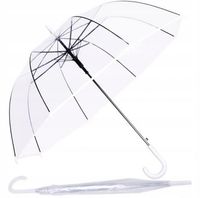 PARASOL PRZEZROCZYSTY ŚLUBNY PARASOLKA NA ŚLUB DUŻY do zdjęć 117cm ślub XXL