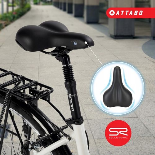 Rower trekkingowy damski ATTABO 19" Shimano Altus Dynamo Nexus Suntour na Arena.pl