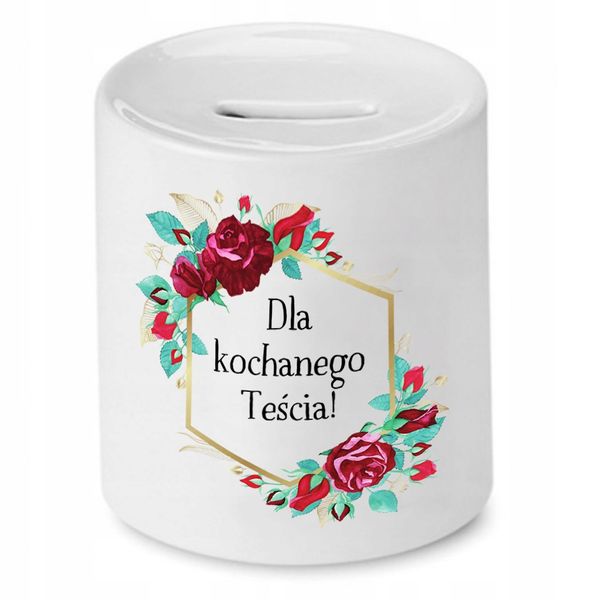 Skarbonka Dla Teścia Dla Kochanego Teścia Prezent Z Nadrukiem Ze Zdjęciem zdjęcie 1
