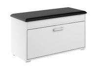 szafka na buty FALA 1 BIAŁA CZARNA kuferek półka z siedziskiem