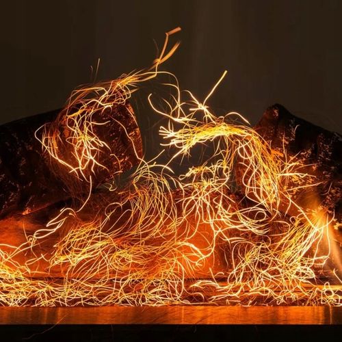 WŁÓKNA ŻAROWE DO BIOKOMINKA KOMINKA NA BIOPALIWO EFEKT ŻARZENIA ISKIER na Arena.pl