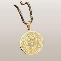 Amulet 7 Aniołów Archaniołów Amulet Pieczęć 316L Złoty Talizman