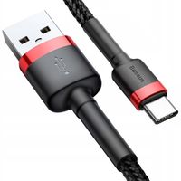 Kabel USB-C Baseus Cafule 1m Wytrzymały 3A Szybkie Ładowanie