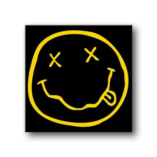 Nirvana Smiley - obraz na płótnie 40x40 cm na Arena.pl