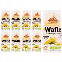 Eurowafel Wafle kukurydziane 100 g x 9 sztuk