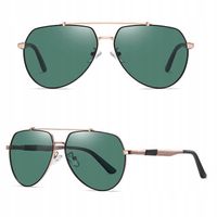 Męskie OKULARY Przeciwsłoneczne POLARYZACYJNE HD PILOTKI Teleskop + GRATISY