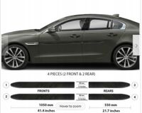 Jaguar XE 2014+ Listwy CZARNE Boczne Drzwi