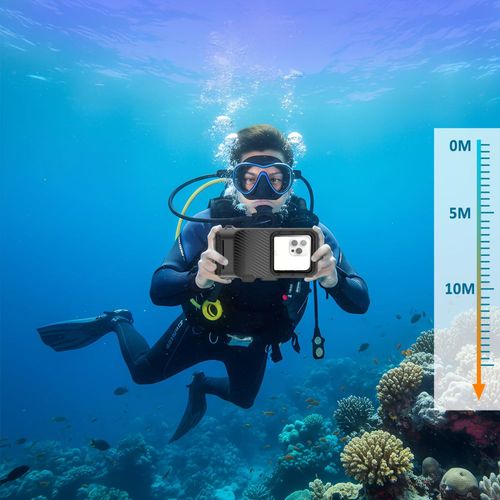 tech-protect ipx8 pro universal diving waterproof case grey/black na Arena.pl