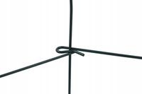 Metalowy Płotek Ogrodzeniowy 83cm x 308cm Rabaty Kwiatowe Ozdobny Czarny