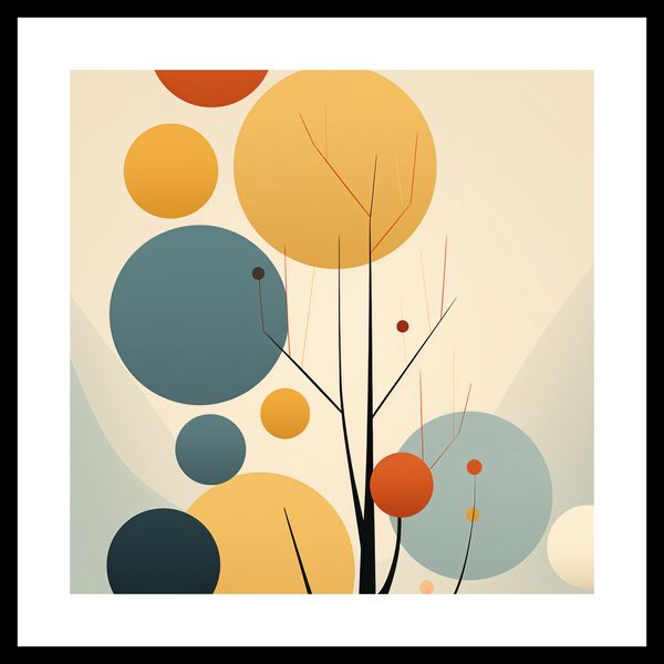 Plakat 30x30cm Harmonia Jesiennych Kolorów zdjęcie 3
