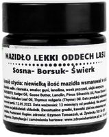 Mazidło LEKKI ODDECH LASU 100% naturalny ROZGRZEWAJĄCA smalec gęsi 30ml
