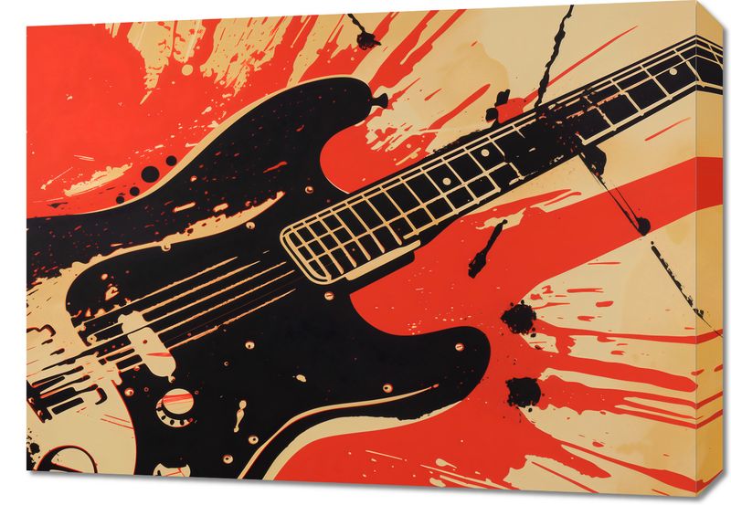 Obraz 70x50cm Gitara Elektryczna zdjęcie 1