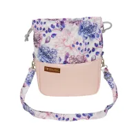 Sakiewka Torebka Pastelowy Róż - Modny Wzór Kwiatowy