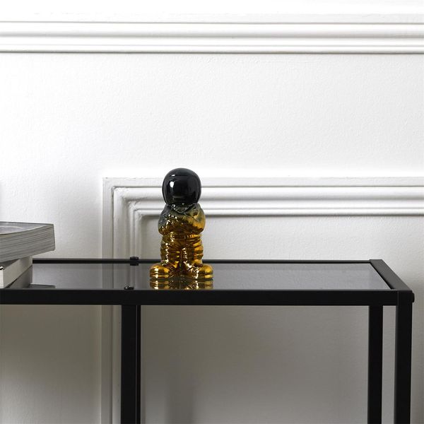 Figurka dekoracyjna Astronauta czarny zdjęcie 2