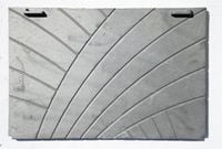 Płyta żeliwna tylna do wkładu kominka 48x32 wzór ZYGZAK