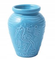 Matero do Yerba Mate Ceramiczne AZTEK 280 ml - Niebieskie