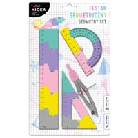 zestaw geometryczny 4 elementy 20 cm pastelowy kidea