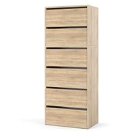 Szafka Na Buty Duża Półka Stojak Regał Na Obuwie 120cm Przedpokój Sonoma