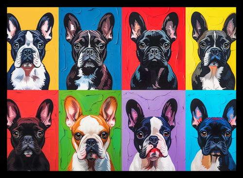 Plakat 35x25cm Buldogi Francuskie na Arena.pl