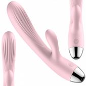 silikonowy wibrator b-series różowy usb 10 funkcji z podgrzewaniem