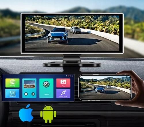 RADIO SAMOCHODOWE ANDROID APPLE CARPLAY STACJA +2 KAMERY MONITOR na Arena.pl