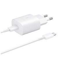 ładowarka sieciowa samsung usb-c 25w z kablem usb-c - biała