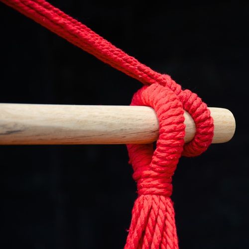 HAMAK KRZESŁO BRAZYLIJSKIE HUŚTAWKA BOHO FOTEL WISZĄCY OGRODOWY Z DRĄŻKIEM na Arena.pl