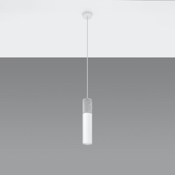 Lampa wisząca BORGIO 1 biały zdjęcie 2