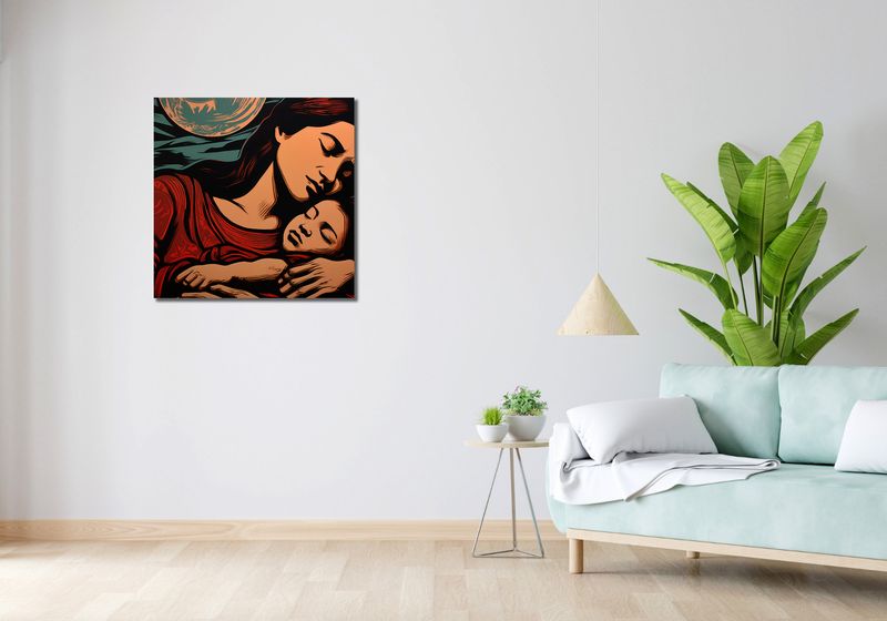 Obraz 70x70cm Matczyne Więzi zdjęcie 2