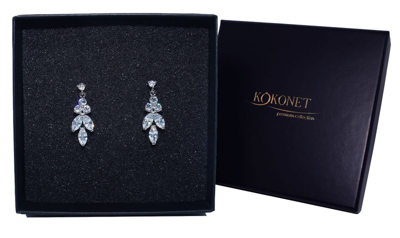 Kolczyki ślubne ASTRID silver zdjęcie 1