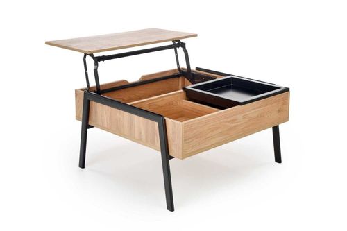 Stolik kawowy Mobis naturalny/ czarny na Arena.pl