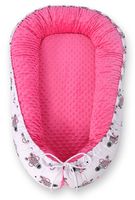 Kokon niemowlęcy dwustronny kojec otulacz Premium BOBONO minky