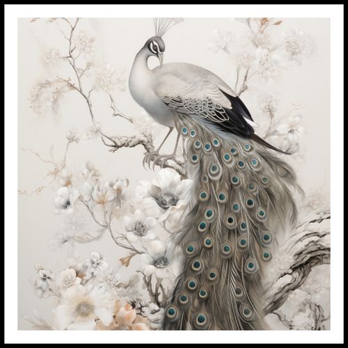 Plakat 70x70cm Pawia Gracja na Arena.pl