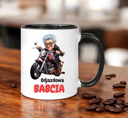 KUBEK Z NADRUKIEM ŚMIESZNY PREZENT DZIEŃ BABCI URODZINY IMIENINY BABCIA na Arena.pl