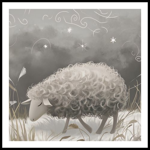 Plakat 90x90cm Bujna Owca na Arena.pl