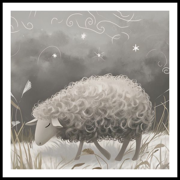 Plakat 90x90cm Bujna Owca zdjęcie 3