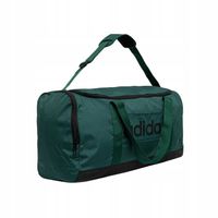 Torba sportowa podróżna na ramię zielona adidas Linear Duffel IN6117 M 40l