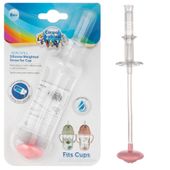 CANPOL Niekapiąca rurka silikonowa z odważnikiem 1 sztuka RÓŻOWA