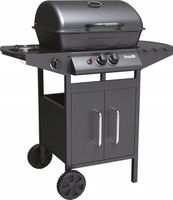 GRILL GAZOWY OGRODOWY 2+1 8kW DUŻY RUSZT SZAFKA PALNIK BOCZNY TERMOMETR