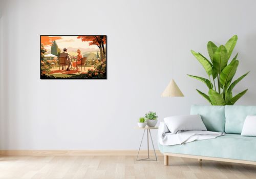 Plakat 86,4x56,8cm Retro Randka na Arena.pl