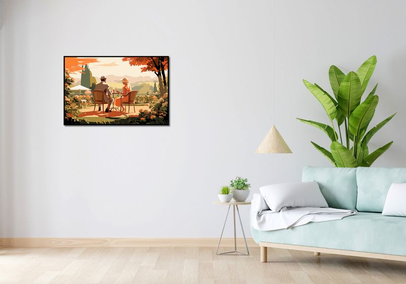 Plakat 86,4x56,8cm Retro Randka zdjęcie 4