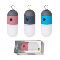 Lampka na baterie KEMPINGOWA TURYSTYCZNA WISZĄCA STOJĄCA LATARKA POD NAMIOT