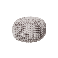 Puf 40 x 25 cm jasnoszary CONRAD